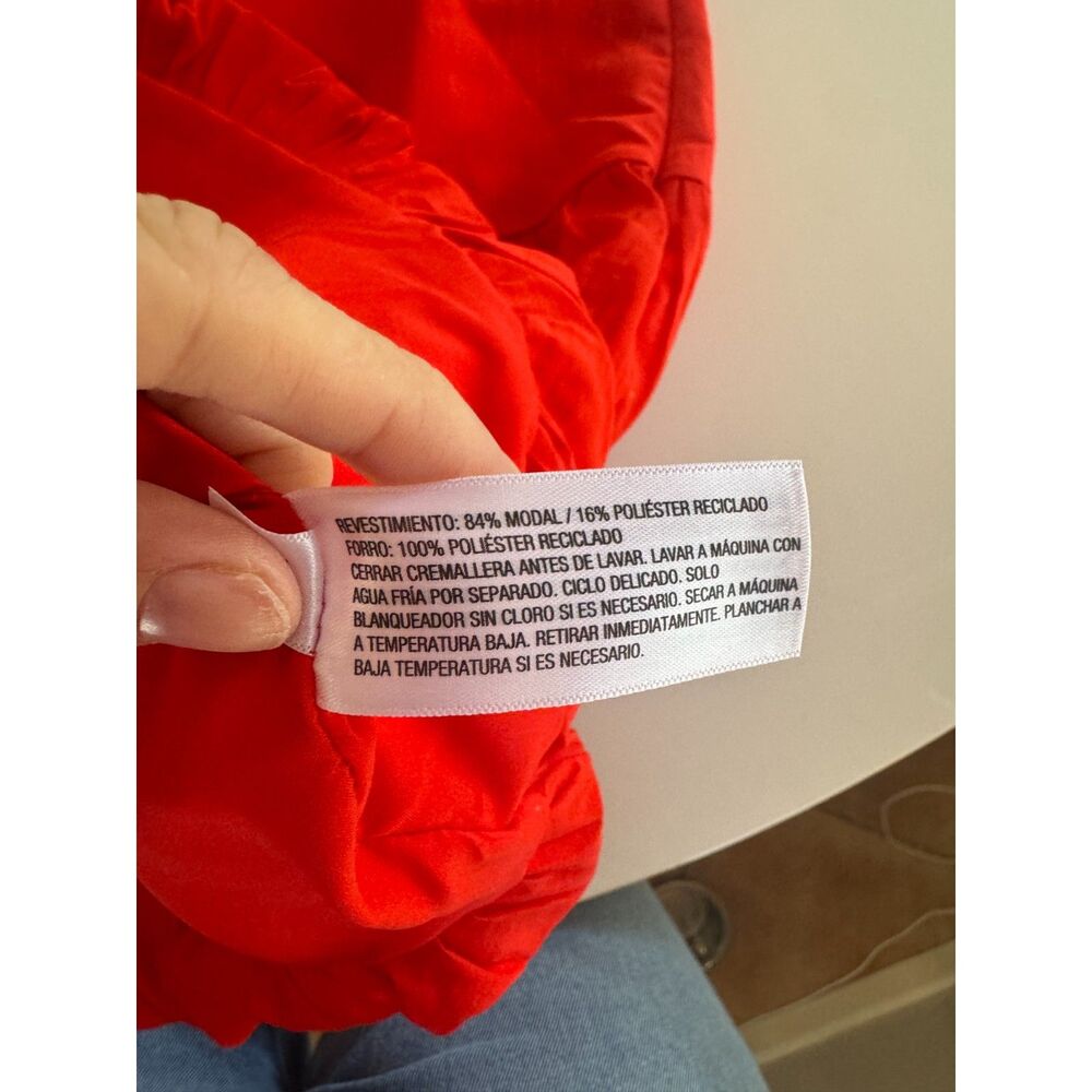 Red Mini Bubble Skirt - A New Day - Womens size 6 NWT - Preppy tenniscore - Picture 6 of 8